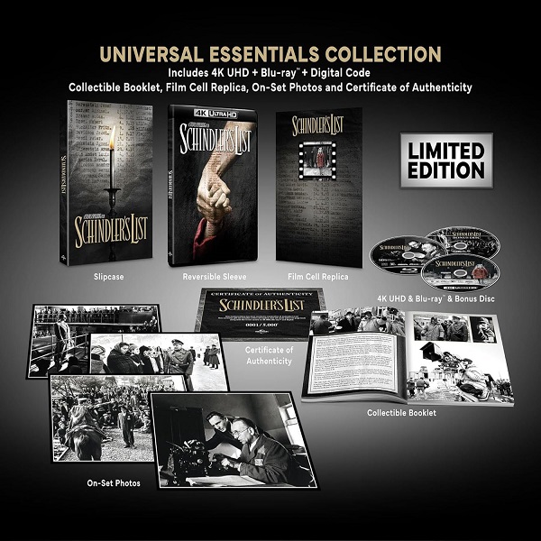 SCHINDLER'S LIST -COLLECTOR'S EDITION 4K